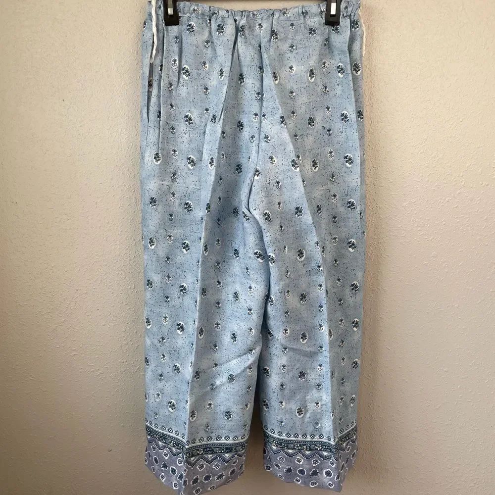Carol Anderson Matching Linen Button Down Shirt and Crop Pants Size M EUC - Picture 9 of 10